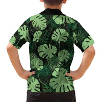 Green Hawaii Kukui Nut Lei Family Matching Summer Maxi Dress and Hawaiian Shirt Hawaiian Pattern Monstera Tropical Vibes - Polynesian Pride