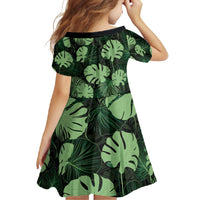 Green Hawaii Kukui Nut Lei Family Matching Tank Maxi Dress and Hawaiian Shirt Hawaiian Pattern Monstera Tropical Vibes - Polynesian Pride
