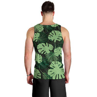 Green Hawaii Kukui Nut Lei Men Tank Top Hawaiian Pattern Monstera Tropical Vibes LT14 - Polynesian Pride