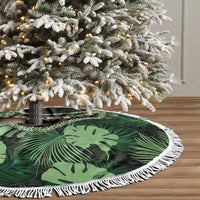 Green Hawaii Kukui Nut Lei Tree Skirt Hawaiian Pattern Monstera Tropical Vibes LT14 - Polynesian Pride