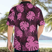 Pink Hawaii Kukui Nut Lei Hawaiian Shirt Hawaiian Pattern Monstera Tropical Vibes LT14 - Polynesian Pride