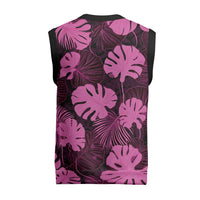 Pink Hawaii Kukui Nut Lei Christmas Knitted V-Neck Vest Hawaiian Pattern Monstera Tropical Vibes LT14 - Polynesian Pride