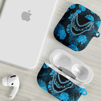 Blue Hawaii Kukui Nut Lei AirPods Case Hawaiian Pattern Monstera Tropical Vibes LT14 - Polynesian Pride
