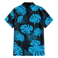 Blue Hawaii Kukui Nut Lei Family Matching Short Sleeve Bodycon Dress and Hawaiian Shirt Hawaiian Pattern Monstera Tropical Vibes - Polynesian Pride