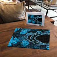 Blue Hawaii Kukui Nut Lei Puzzle Hawaiian Pattern Monstera Tropical Vibes LT14 - Polynesian Pride