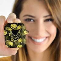 Yellow Hawaii Kukui Nut Lei AirPods Case Hawaiian Pattern Monstera Tropical Vibes LT14 - Polynesian Pride