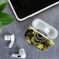 Yellow Hawaii Kukui Nut Lei AirPods Case Hawaiian Pattern Monstera Tropical Vibes LT14 - Polynesian Pride