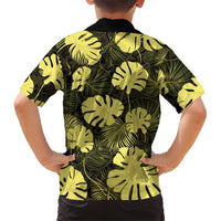 Yellow Hawaii Kukui Nut Lei Family Matching Mermaid Dress and Hawaiian Shirt Hawaiian Pattern Monstera Tropical Vibes - Polynesian Pride