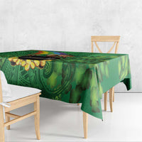 Hawaii Saint Patrick's Day Tablecloth Funny Leprechaun With Pot Of Gold - Polynesian Tattoo LT14 - Polynesian Pride