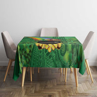 Hawaii Saint Patrick's Day Tablecloth Funny Leprechaun With Pot Of Gold - Polynesian Tattoo LT14 - Polynesian Pride
