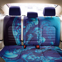 Purple Paradise Polynesia Jellyfish Back Car Seat Cover Plumeria Polynesian Tattoo Glowing Vibes