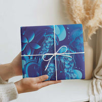 Purple Paradise Polynesia Jellyfish Wrapping Paper Plumeria Polynesian Tattoo Glowing Vibes LT14 - Polynesian Pride