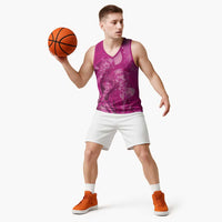 Pink Gradient Polynesia Jellyfish Basketball Jersey Plumeria Polynesian Tattoo Glowing Vibes LT14 - Polynesian Pride