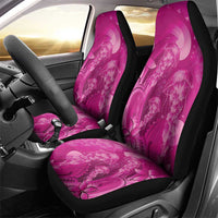 Pink Gradient Polynesia Jellyfish Car Seat Cover Plumeria Polynesian Tattoo Glowing Vibes LT14 - Polynesian Pride