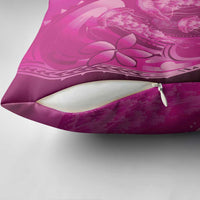Pink Gradient Polynesia Jellyfish Pillow Cover Plumeria Polynesian Tattoo Glowing Vibes LT14 - Polynesian Pride