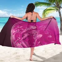 Pink Gradient Polynesia Jellyfish Sarong Plumeria Polynesian Tattoo Glowing Vibes LT14 - Polynesian Pride