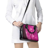 Pink Gradient Polynesia Jellyfish Shoulder Handbag Plumeria Polynesian Tattoo Glowing Vibes LT14 - Polynesian Pride