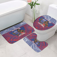 Samoa Independence Day Bathroom Set 64th Anniversary Toa O Samoa LT14 - Polynesian Pride