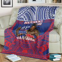 Samoa Independence Day Blanket 64th Anniversary Toa O Samoa LT14 - Polynesian Pride