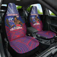 Samoa Independence Day Car Seat Cover 64th Anniversary Toa O Samoa LT14 One Size Blue - Polynesian Pride