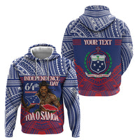 Personalised Samoa Independence Day Hoodie 64th Anniversary Toa O Samoa LT14 - Polynesian Pride