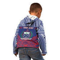 Personalised Samoa Independence Day Kid Hoodie 64th Anniversary Toa O Samoa LT14 - Polynesian Pride