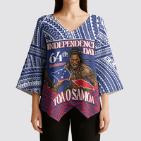 Personalised Samoa Independence Day Kimono Sleeve Blouse 64th Anniversary Toa O Samoa LT14 - Polynesian Pride