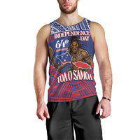 Personalised Samoa Independence Day Men Tank Top 64th Anniversary Toa O Samoa LT14 - Polynesian Pride