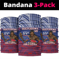 Samoa Independence Day Neck Gaiter 64th Anniversary Toa O Samoa LT14 package One Size: 25*50cm Blue - Polynesian Pride