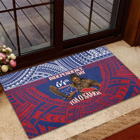 Samoa Independence Day Rubber Doormat 64th Anniversary Toa O Samoa LT14 - Polynesian Pride