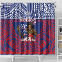 Samoa Independence Day Shower Curtain 64th Anniversary Toa O Samoa LT14 - Polynesian Pride