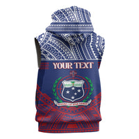 Personalised Samoa Independence Day Sleeveless Hoodie 64th Anniversary Toa O Samoa LT14 - Polynesian Pride