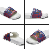 Samoa Independence Day Slide Sandals 64th Anniversary Toa O Samoa LT14 - Polynesian Pride