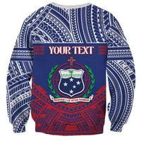 Personalised Samoa Independence Day Sweatshirt 64th Anniversary Toa O Samoa LT14 - Polynesian Pride