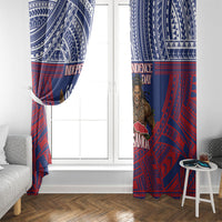 Samoa Independence Day Window Curtain 64th Anniversary Toa O Samoa