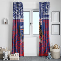 Samoa Independence Day Window Curtain 64th Anniversary Toa O Samoa