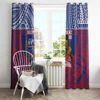 Samoa Independence Day Window Curtain 64th Anniversary Toa O Samoa