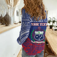 Personalised Samoa Independence Day Women Casual Shirt 64th Anniversary Toa O Samoa LT14 - Polynesian Pride