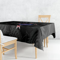 Custom New Zealand Silver Fern Football Tablecloth Summer 2024 Olympic Go Aotearoa LT14 - Polynesian Pride