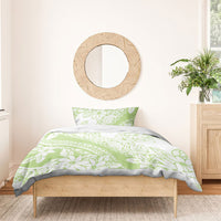 Polynesian Tiare Flower Sage Green Pastel Bedding Set LT14 - Polynesian Pride