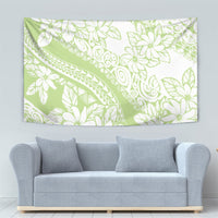 Polynesian Tiare Flower Sage Green Pastel Tapestry LT14 - Polynesian Pride