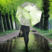 Polynesian Tiare Flower Sage Green Pastel Umbrella LT14 - Polynesian Pride