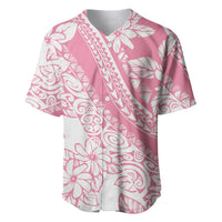 Polynesian Tiare Flower Pink Pastel Vibes Baseball Jersey LT14 Pink - Polynesian Pride