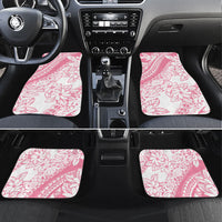 Polynesian Tiare Flower Pink Pastel Vibes Car Mats LT14 Set 4pcs Pink - Polynesian Pride