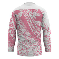 Polynesian Tiare Flower Pink Pastel Vibes Hockey Jersey LT14 - Polynesian Pride