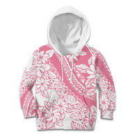 Polynesian Tiare Flower Pink Pastel Vibes Kid Hoodie LT14 Hoodie Pink - Polynesian Pride