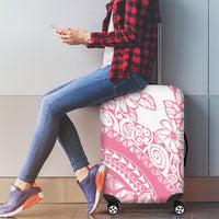 Polynesian Tiare Flower Pink Pastel Vibes Luggage Cover LT14 - Polynesian Pride