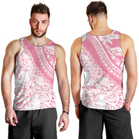 Polynesian Tiare Flower Pink Pastel Vibes Men Tank Top LT14 - Polynesian Pride