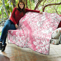 Polynesian Tiare Flower Pink Pastel Vibes Quilt LT14 - Polynesian Pride