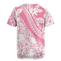 Polynesian Tiare Flower Pink Pastel Vibes Rugby Jersey LT14 - Polynesian Pride